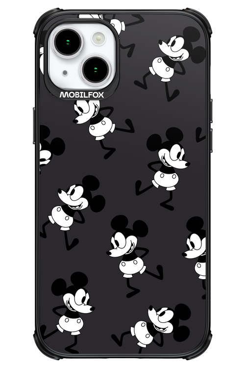 Iconic Mouse (antracite pattern) - Apple iPhone 15 Plus