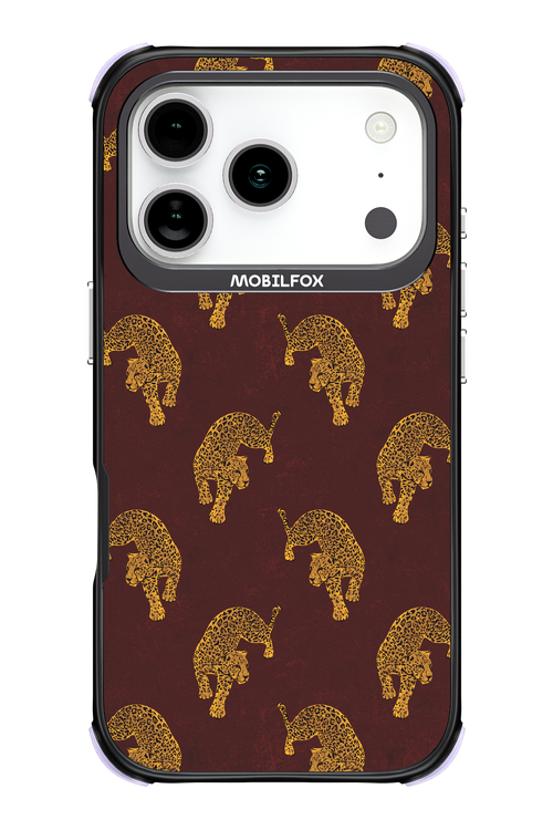 Burgundy Leopard Pattern - Apple iPhone 17 Pro