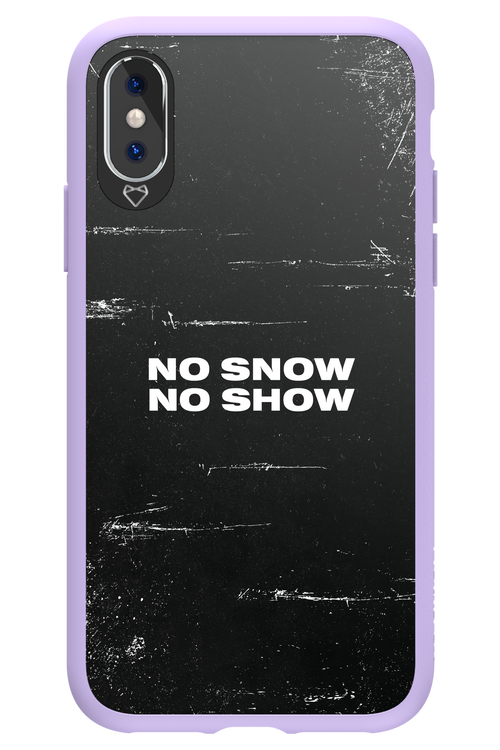 No snow, no show - Apple iPhone X