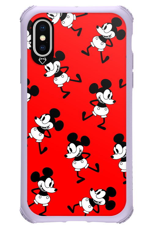 Iconic Mouse (red pattern) - Apple iPhone XS