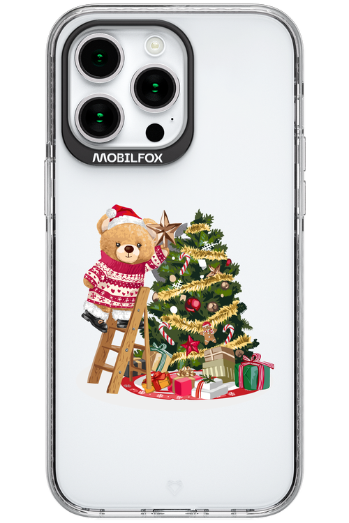 Christmas Bear (Transparent) - Apple iPhone 15 Pro Max