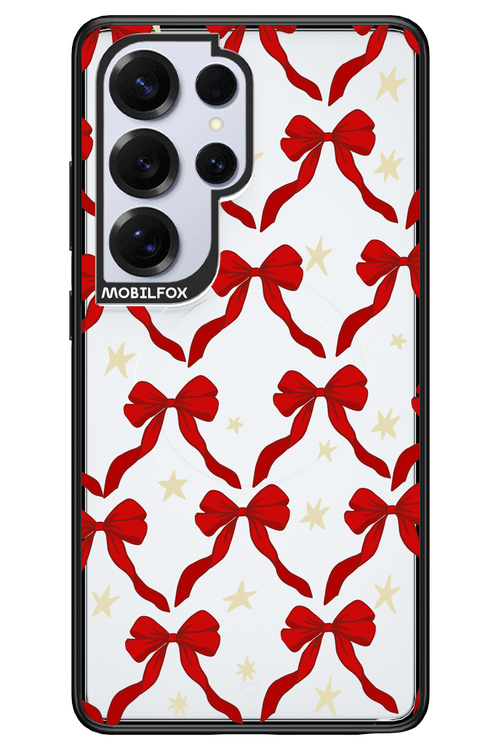 Bow & Stars (Transparent) - Samsung S25 Ultra