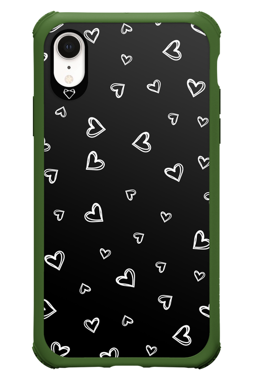 Monochrome Hearts 2.0 - Apple iPhone XR