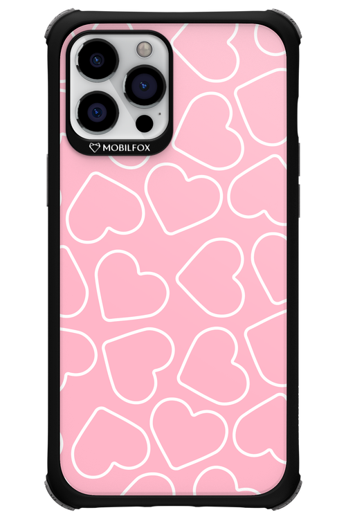 Line Heart Pink - Apple iPhone 12 Pro Max