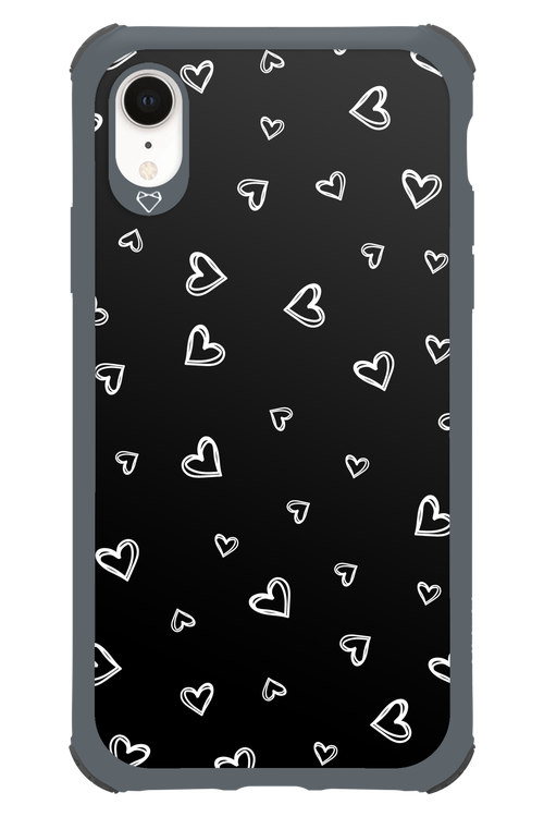 Monochrome Hearts 2.0 - Apple iPhone XR