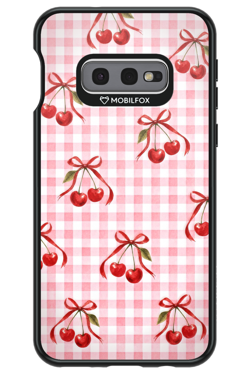 Pink Cherry Checked 2.0 - Samsung Galaxy S10e