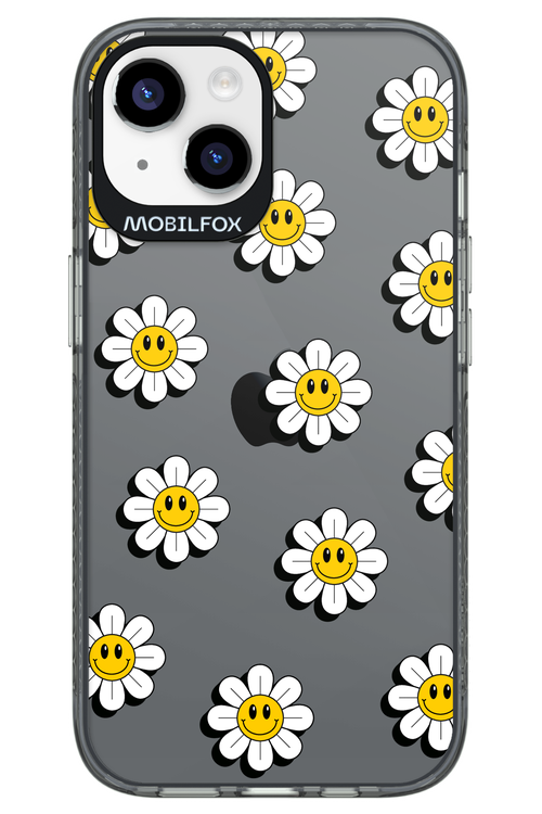 Smiley Flowers Transparent - Apple iPhone 14