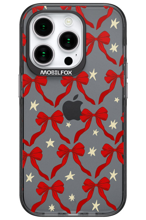 Bow & Stars (Transparent) - Apple iPhone 15 Pro