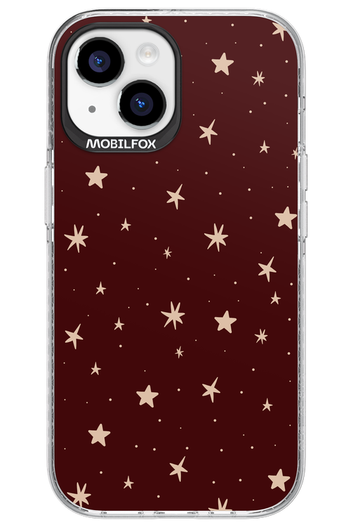 Burgundy Stars - Apple iPhone 15