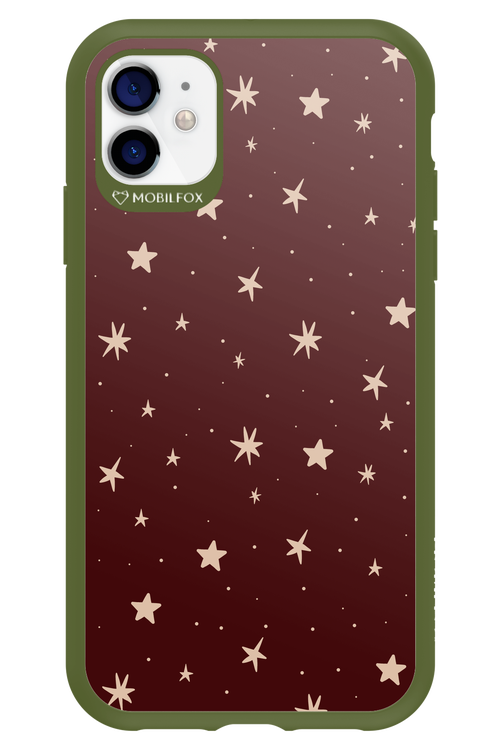 Burgundy Stars - Apple iPhone 11