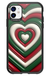 XMAS Hearts - Apple iPhone 11