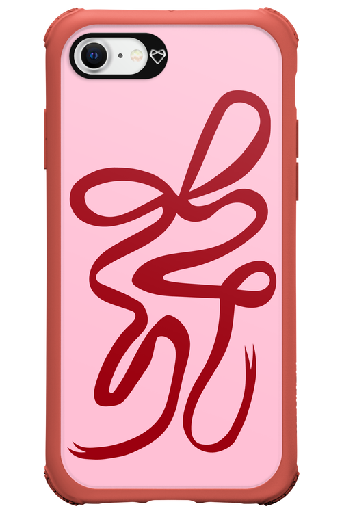 Burgundy Bow - Apple iPhone 8