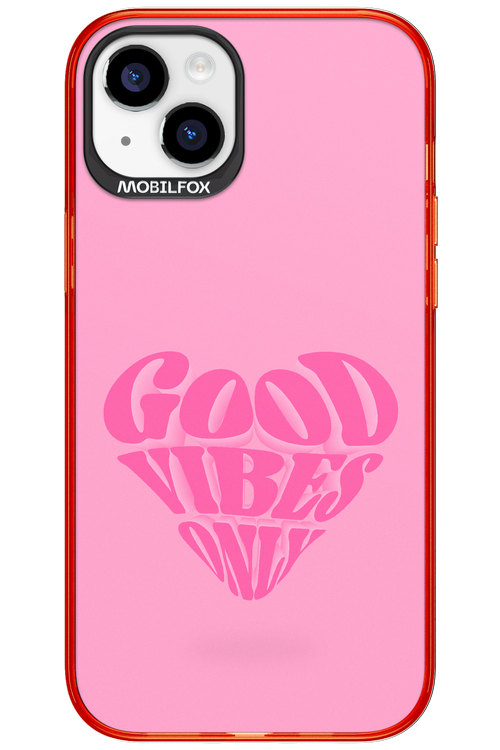 Good Vibes Heart - Apple iPhone 15 Plus