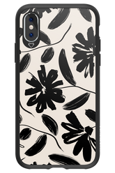 Monochrome Flowerss 2.0 - Apple iPhone XS