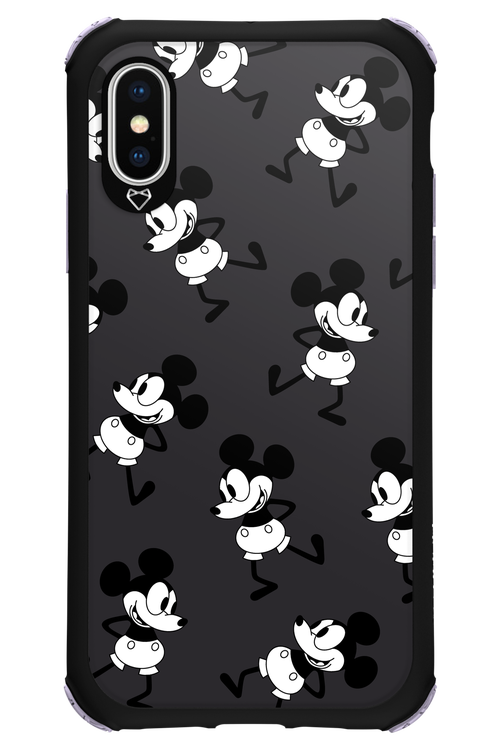 Iconic Mouse (antracite pattern) - Apple iPhone XS