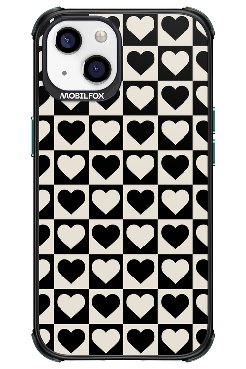 Checkered Heart - Apple iPhone 13
