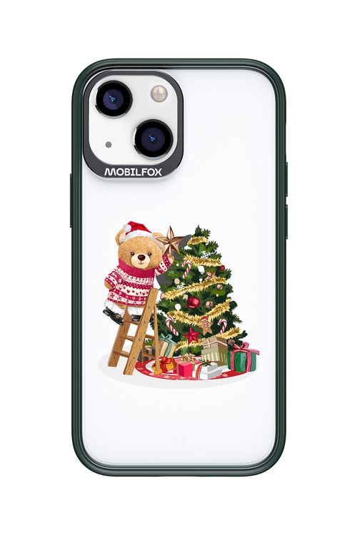 Christmas Bear (Transparent) - Apple iPhone 13 Mini