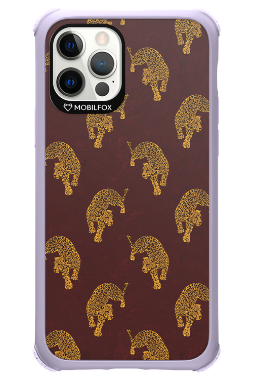 Burgundy Leopard Pattern - Apple iPhone 12 Pro