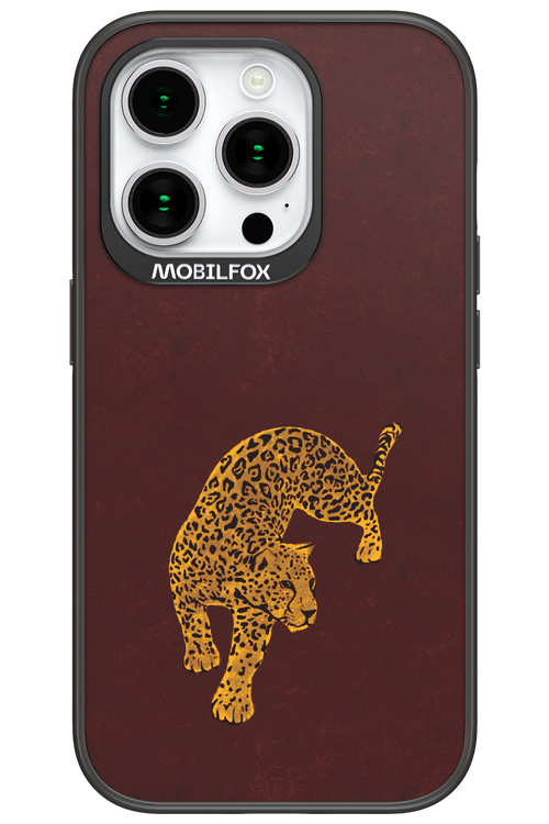 Burgundy Leopard - Apple iPhone 15 Pro