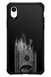 Money Burn B&W - Apple iPhone XR