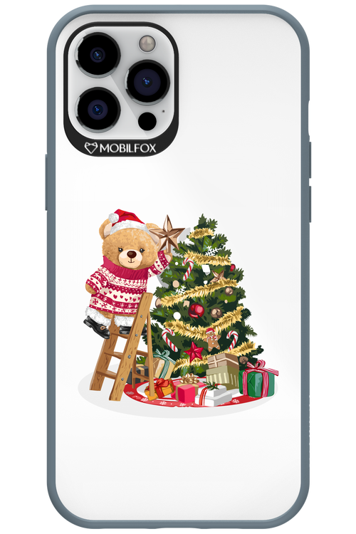 Christmas Bear (Transparent) - Apple iPhone 12 Pro Max