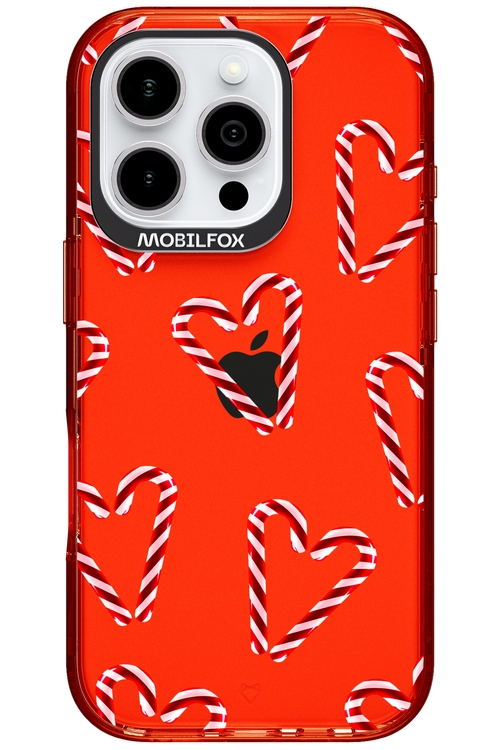 Candy Cane Hearts - Apple iPhone 16 Pro