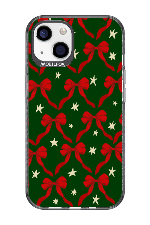 Bow & Stars (Green) - Apple iPhone 13