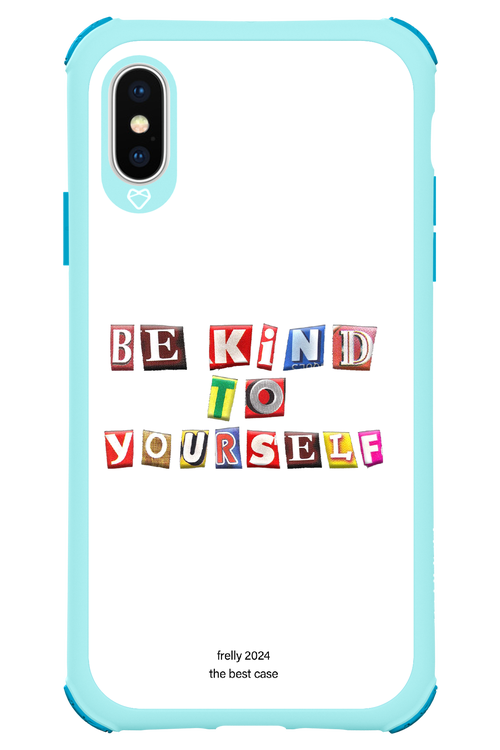 Be Kind To Yourself White - Apple iPhone XS