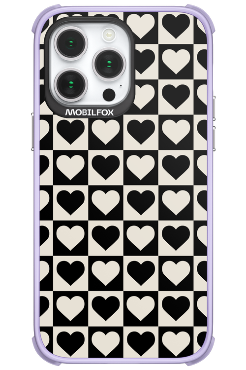 Checkered Heart - Apple iPhone 14 Pro Max
